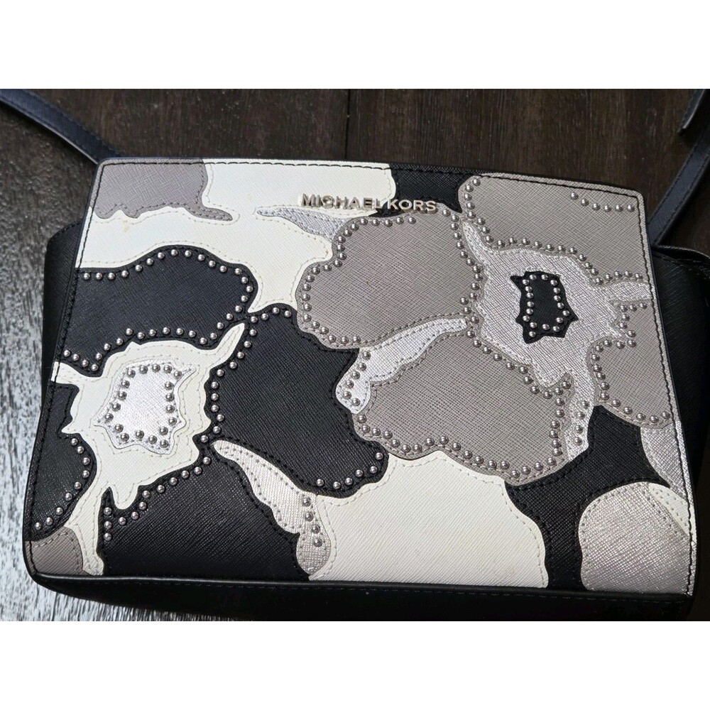 Michael Kors Selma Studded Floral Handbag
